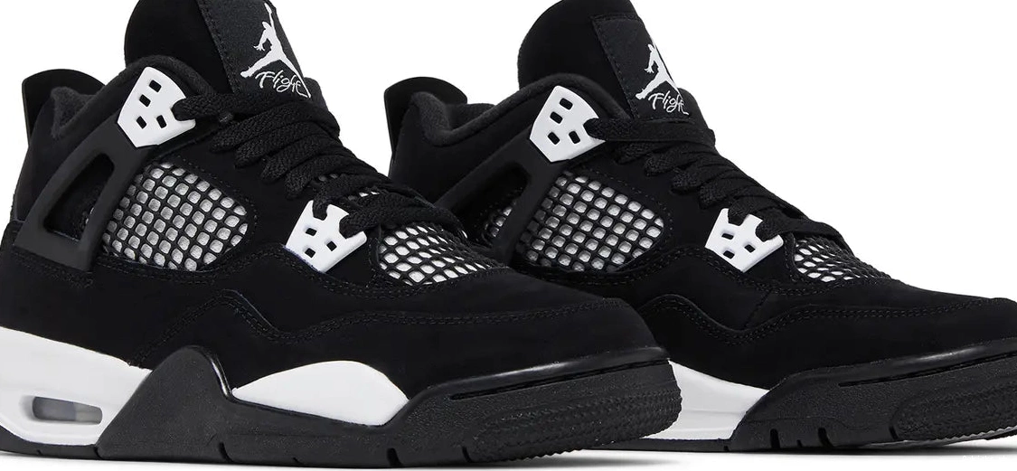 Jordan GS 4 Retro Thunder White 0703